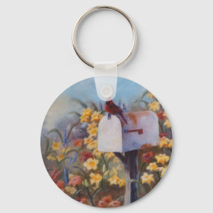 Llavero Cardinal esperando el correo