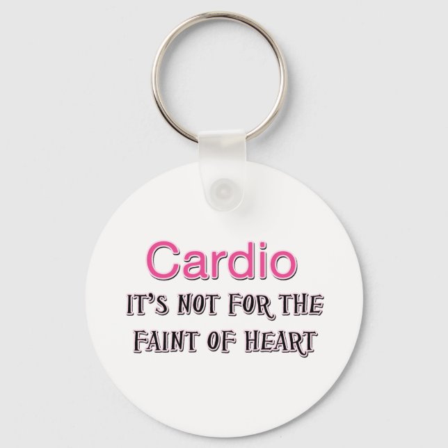 Llavero Cardio Saying divertido (Anverso)