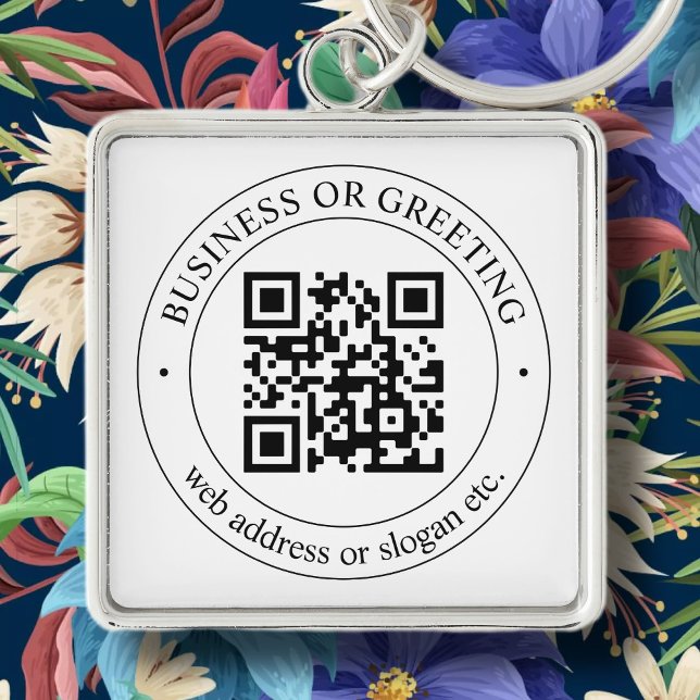 Llavero Carga tu propio código QR y texto personalizable (Subido por el creador)