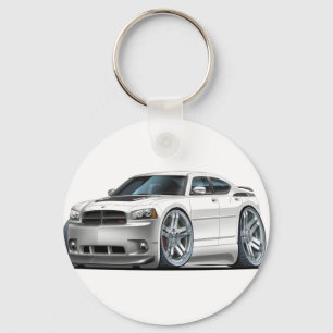 Llavero Cargador Dodge Daytona Coche Blanco