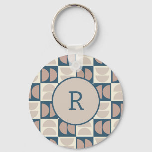 Llavero Cargador inalámbrico geométrico moderno de mediado