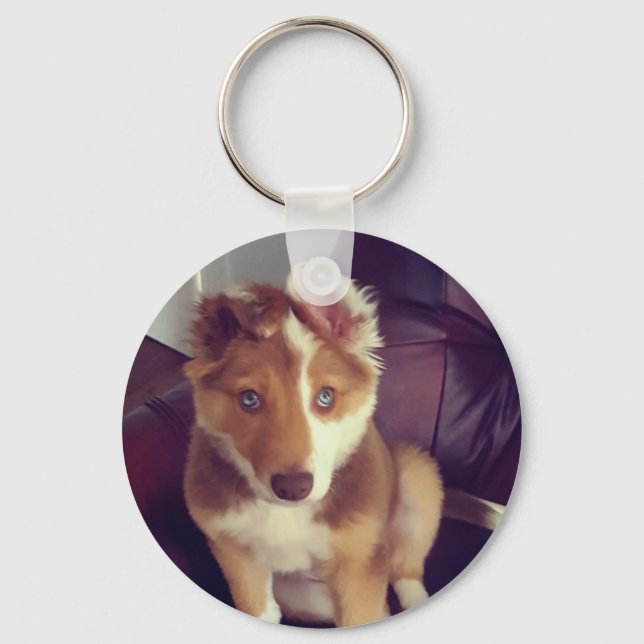 Llavero Cargar la foto de su mascota Personalizado (Anverso)