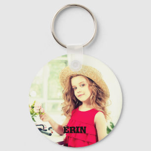 Llavero Cargar la foto y el nombre de su bebé