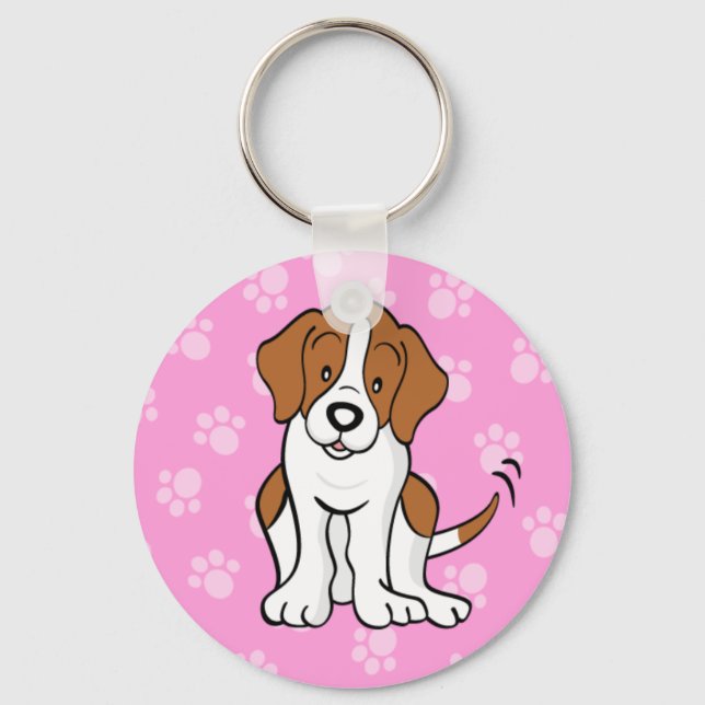 Llavero Caricatura Cuta Perro Beagle Keychain (Anverso)