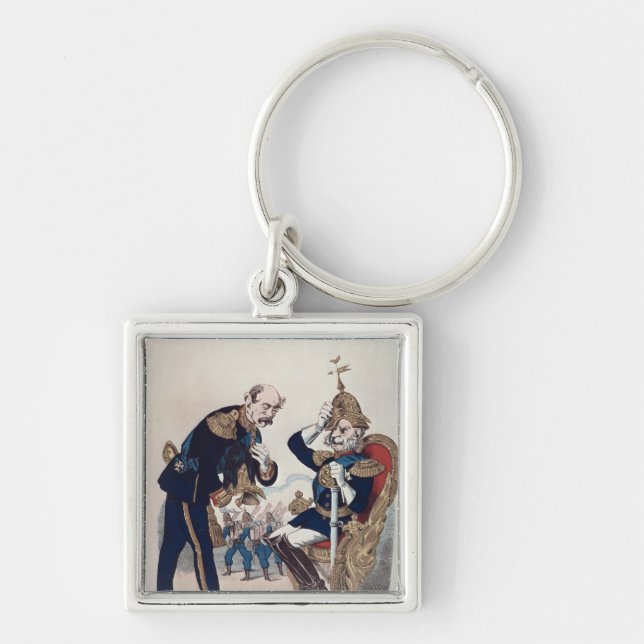 Llavero caricatura de Kaiser Wilhelm de Prusia (Frente)