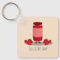 Caricatura de Strawberry Jam | Keychain