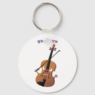 Llavero Caricatura musical divertida en violín