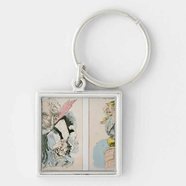 Llavero Caricaturas de Victor Hugo y de Napoleon III (Frente)