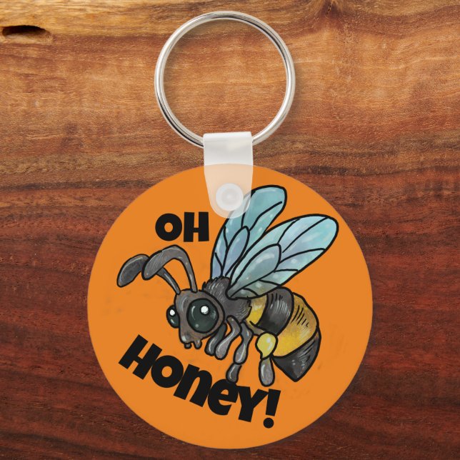 Llavero ¡Cariño! Cute Bee (Anverso)