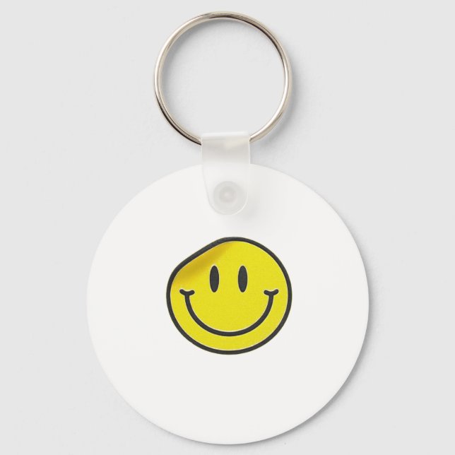 Llavero Carita Sonriente amarilla (Anverso)