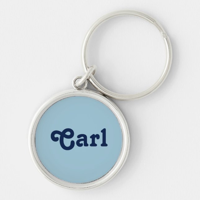 Llavero Carl de la cadena de claves (Frente)