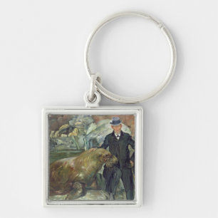 Llavero Carl Hagenbeck en su Zoo, 1911