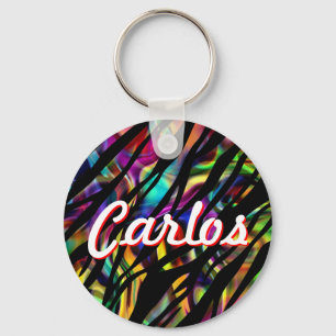 Llavero Carlos Personalizado Colorful Keychain