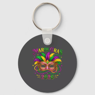 Llavero Carnaval de Mardi Gras Nueva Orleans 2026 Máscara