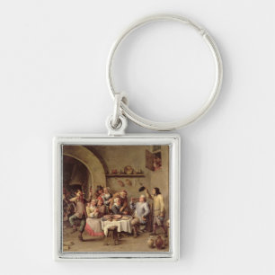 Llavero Carnaval: "Le Roi Boit", 1690 (aceite en el cobre)