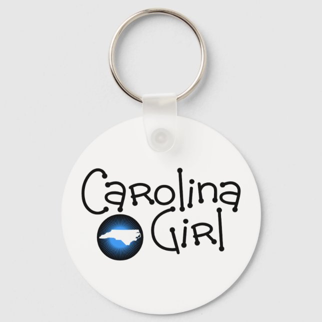 Llavero Carolina Chica Blue Burst Keychain (Anverso)