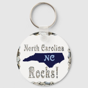 LLAVERO CAROLINA DEL NORTE ROCKS-KEYCHAIN