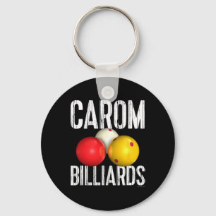 Llavero Carom Billiards Shirt - Texto con problemas de Gua