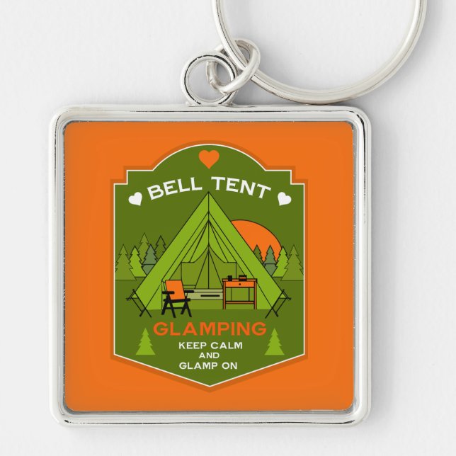 Llavero Carpa de Campamento de Lujo (Frente)
