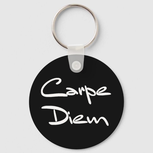 Llavero CARPE DIEM Moderno Guay Textos (Anverso)