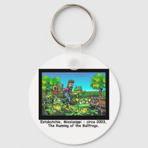 Llavero Carrera De Las Ranas Toros Regalos Divertidos/Figu