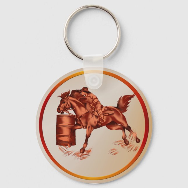 Llavero Carreras de barril -Keychain (Anverso)