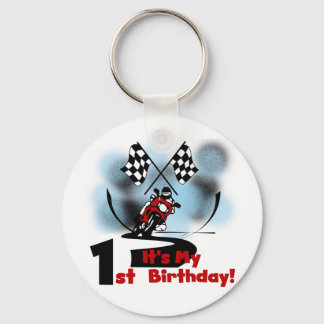 Llavero Carreras de motocicletas Primer cumpleaños camiset