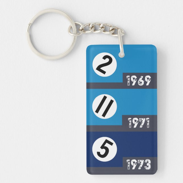 Llavero Carreras DE VINTAJE KEYCHAIN (Frente)