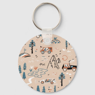 Llavero Carreras fuera de carretera, sin costura.