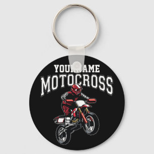 Llavero Carreras personalizada de moto-cruz sucia para cic
