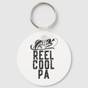Llavero Carrete Genial Papá Pesca Pescador Divertido Retro