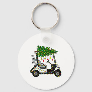 Llavero Carro de golf Árbol de Navidad Luces de Navidad De