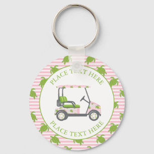 Llavero Carro de Golf de Tortugas Elegantes