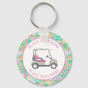 Llavero Carro de Golf Preppy Palm Beach
