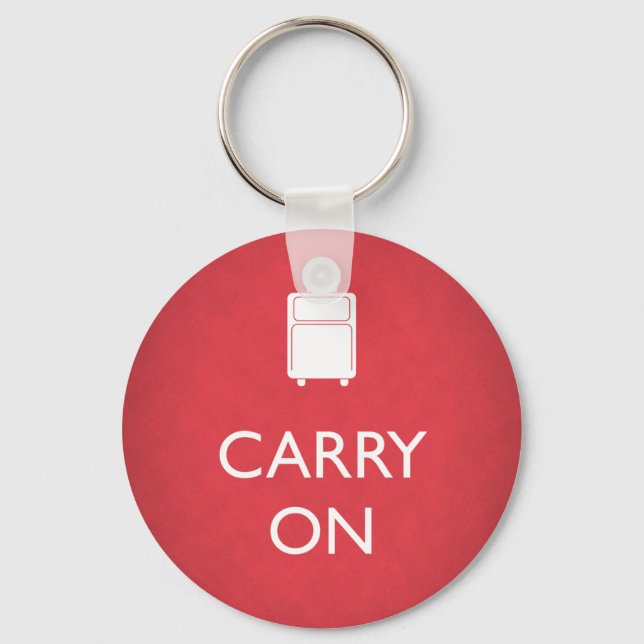 Llavero CARRY ON - Equipaje - Funny Red (Anverso)