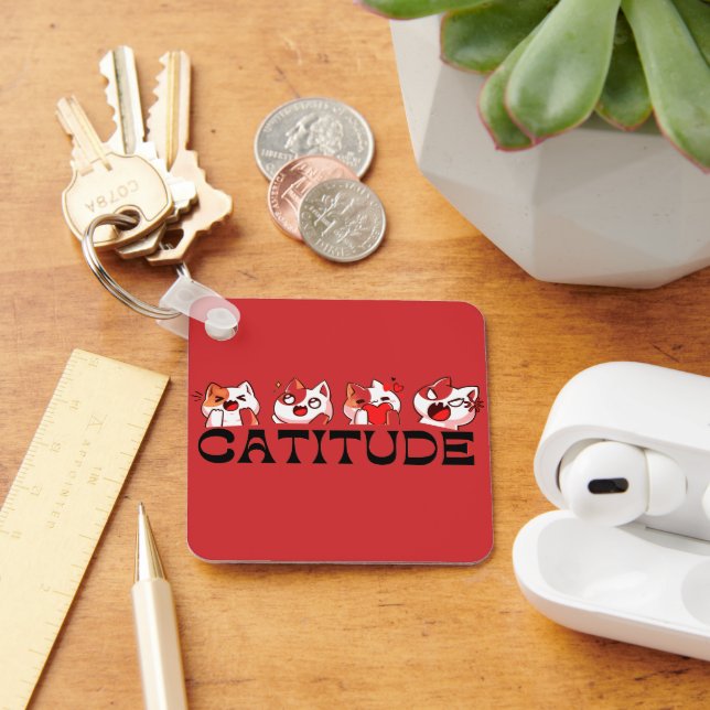 Llavero Carry Your Cat – Cute Cat Keychain 🐾💖 (Escritorio )