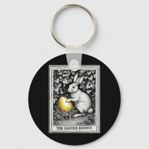 Llavero Carta de Tarot Conejo Feliz Pascua de Resurrección