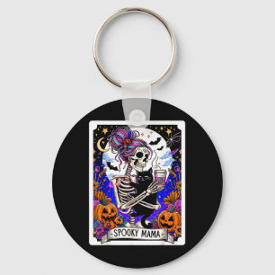 Llavero Carta de Tarot de Mama Espeluznante Halloween Mama
