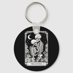 Llavero Carta de Tarot Los Amantes Esqueleto Gótic Hallowe