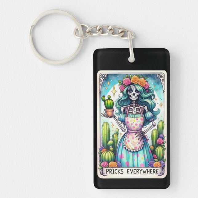 Llavero Carta de Tarot Pricks Everywhere (Frente)