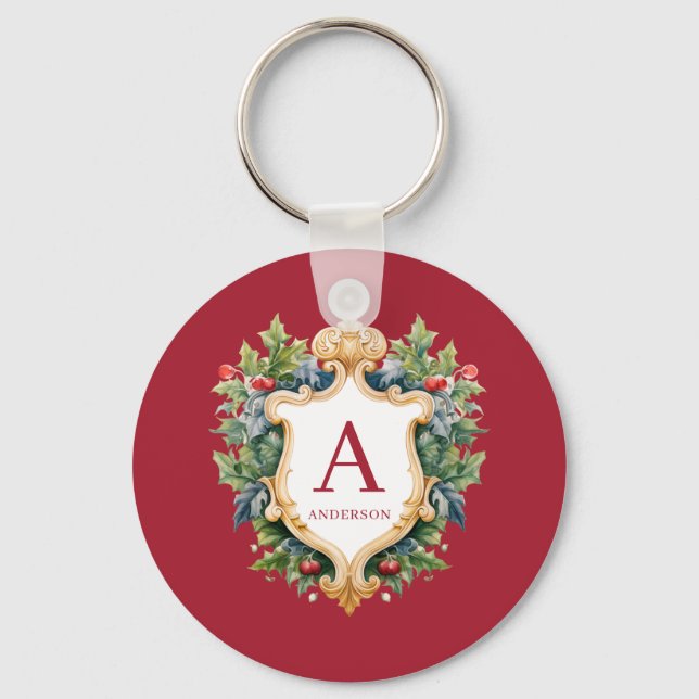 Llavero Carta monográfica de Navidades elegantes (Anverso)