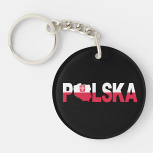 Llavero Cartas de mapa de la bandera de Polonia de Polonia