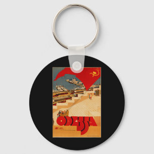 Llavero Cartel antiguo soviético de Odessa Ucrania Cccp Us
