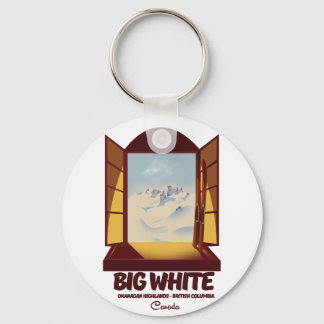 Llavero Cartel de esquí de Big White Columbia Británica Ca