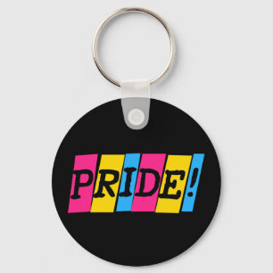 Llavero Cartel de texto de orgullo de pansexualidad