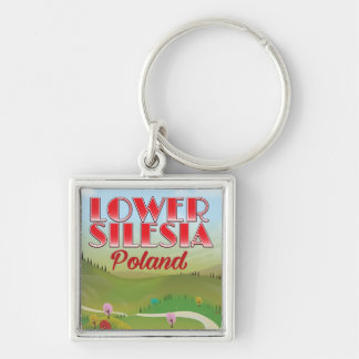 Llavero cartel de viaje a Baja Silesia Polonia