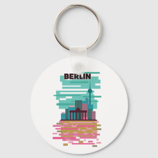 Llavero Cartel de viaje a Berlín