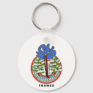 Llavero Cartel de viaje de esquí a Mont Tremblant Francia