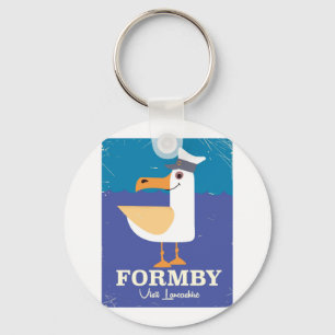 Llavero Cartel de viaje de la gaviota Fomby Lancashire