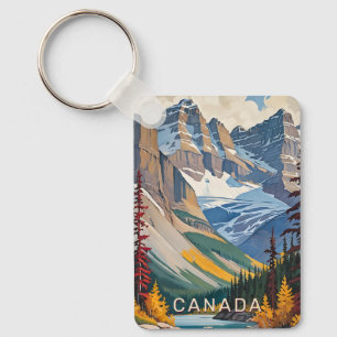 Llavero Cartel de viaje de personalizado Text Canada